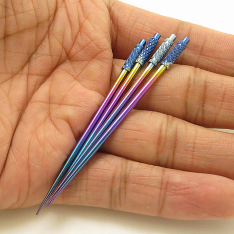 1PCS Titanium Alloy Toothpick Security Non-toxic Durable Titanium Anodized Metal Toothpick Outdoor T ► Photo 1/6