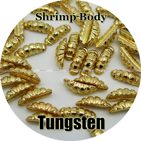 Gold Color / 100 Tungsten Shrimp Body, Scud Shell, Fly Tying, Fishing ► Photo 1/1