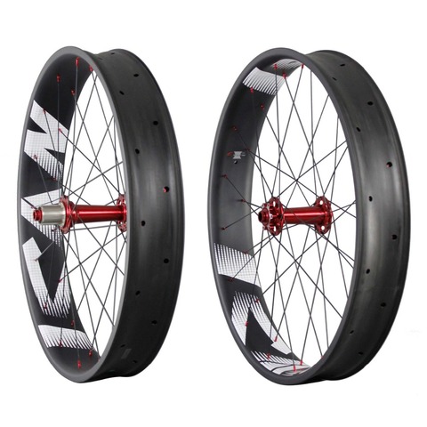 ican Full carbon fat bike wheels 90mm width 26er fatbike wheel FW90 ► Photo 1/6