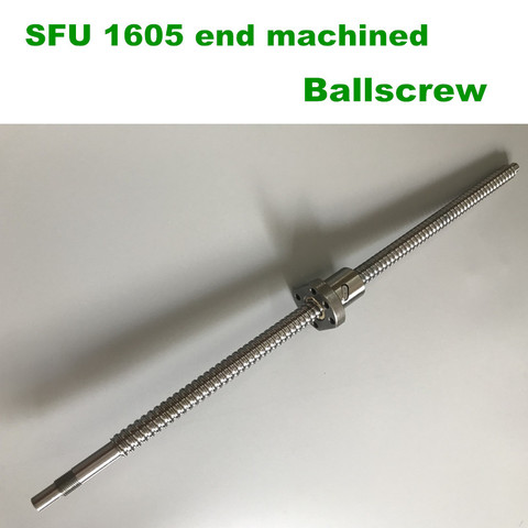 Ballscrew SFU1605 200mm 300mm 400mm 500mm 600mm Ballnut Ball Screw RM 1605 End Machined CNC parts ► Photo 1/1
