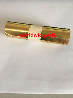 1pc New Brass Sheet Metal Thin Foil Belt Metalworking Supplies 0.02x100x1000mm with Corrosion Resistance 