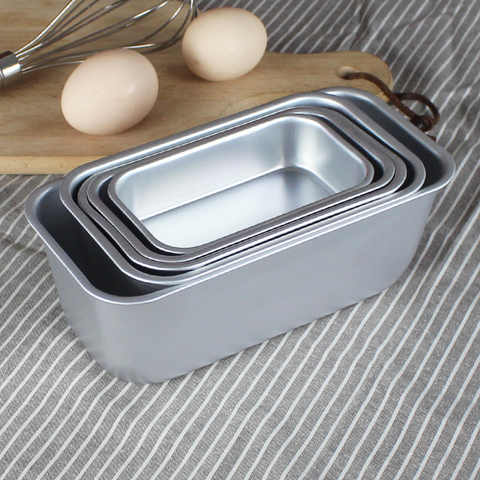 1pc Rectangle Carbon Steel Cake Mold, Non-slip Bread Pan For Baking