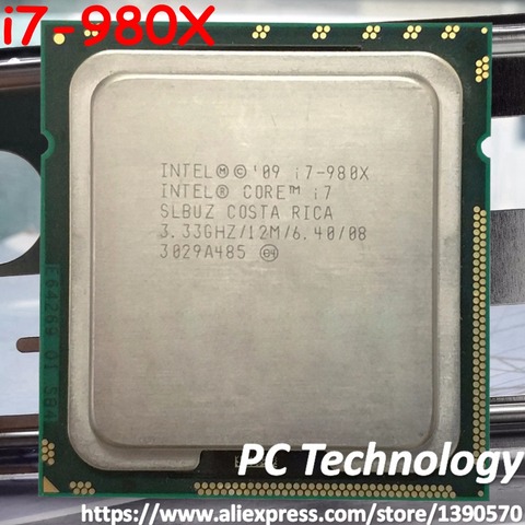 Original Intel Core i7-980X Processor Extreme Edition i7 980X 3.33GHZ 6-Core 12M Cache LGA1366 CPU 130W free shipping ► Photo 1/1