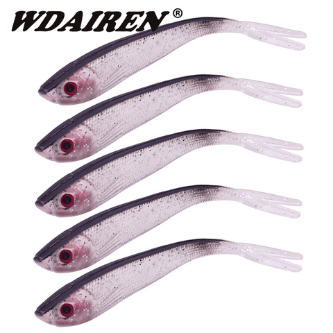 5Pcs/lot Flexible Soft fishing Lure with silicone grub worm fishing baits 1.8g/4.3g Artificial lures grubs Fishing bait FA-152 ► Photo 1/5