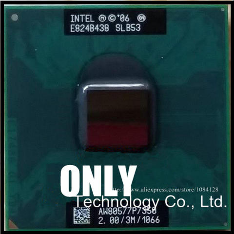 free shipping Laptop CPU P7350 CPU 2.0 / 3M / 1066 PGA official version of the original spot SLB53 cpu processor ► Photo 1/1
