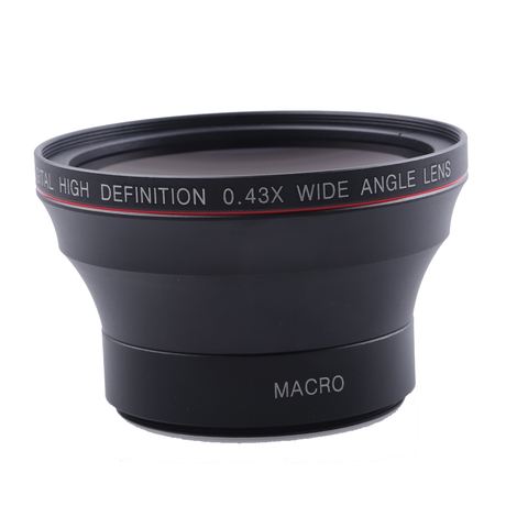 58MM 0.43x Wide Angle Lens + Macro Lens for Cannon 750DD/350D / 400D / 450D / 500D /1000D/ 550D / 600D /1100D 1300D 18-55MM Lens ► Photo 1/6