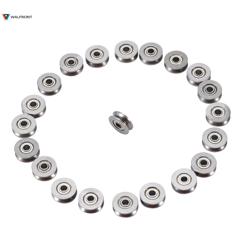 20Pcs/set V623ZZ V Groove Ball Bearing 3x12x4mm Carbon Steel V Groove Bearing Used In Rail Track Linear Motion System Wholesale ► Photo 1/6