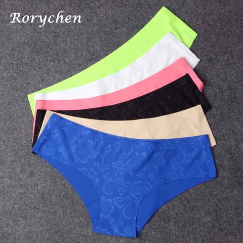 Rorychen Hot Sale Seamless Briefs Everyday Underwear Women Panties Traceless Raw-cut Sexy lingerie Hipster Pink Briefs intimate ► Photo 1/6