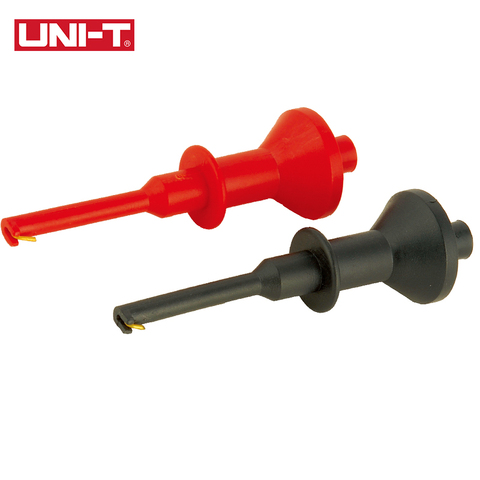 1 Pair UNI-T UT-C01 Multimeter Wire Lead Test Hook Clip Clamp Extension Hook Probe Testing Clip 4mm Aperture Direct Plug-in ► Photo 1/6