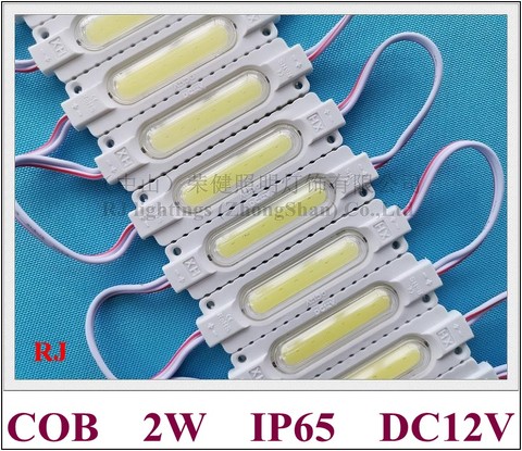 injection with lens COB LED module waterproof LED back light backlight for sign channel letter DC12V 2W IP65 CE ROHS ► Photo 1/1