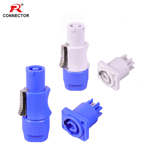 25Sets Powercon Connector 3pins 20A 250V Male Plug + Chassis Socket for Electric Drill LED Stage Lighting Power Connecting ► Photo 1/6