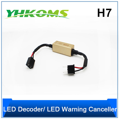 YHKOMS H1 H3 H4 H7 H8 H11 9005 HB3 9006 HB4 Error Free Canbus Decoder for LED Car Headlight Warning Canceller Capacitor ► Photo 1/1