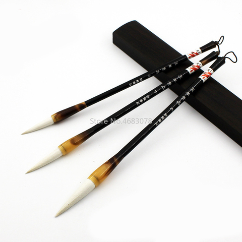 3Pcs/set Chinese Calligraphy Brushes Pen For Excellent quality Woolen Hair Writing Brush Fit For Student School supplies ► Photo 1/5