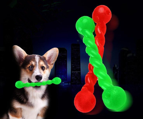 Dog Toy Rubber Toys for Dog Funny Games Interactive Pacifier Bone Puppy Dog Accessories Strong Bite-Resistant Cleaning Chewing ► Photo 1/4