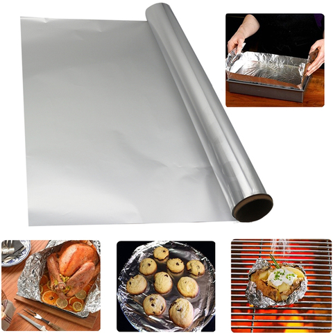 30% Off Heavy Duty Aluminum Foil Wrap Commercial Foil Wrap for Food Kitchen Aluminum Foil Roll Wrapping Film 5 boxes per lot ► Photo 1/1