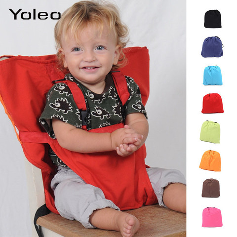 Portable Baby Seat Kids Chair Travel Foldable Washable Infant Baby Lunch Dinning Cover Seat Saftety Belt Feeding High Chair ► Photo 1/6