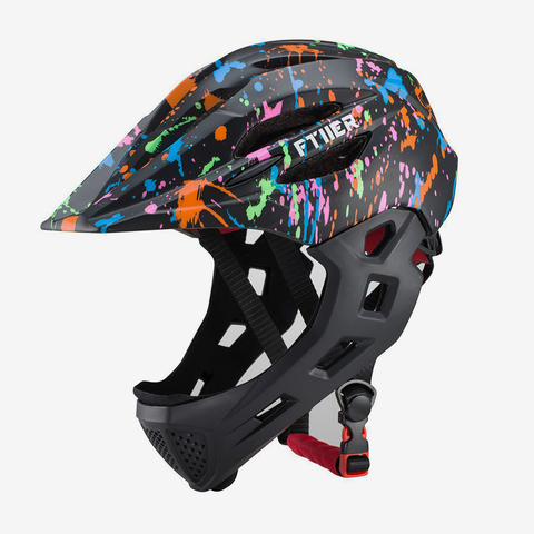 Fullface mtb cycling helmet for kids bike helmet OFF-ROAD full face safe mountain bike helmet with visor dh bicycle helmet ► Photo 1/6