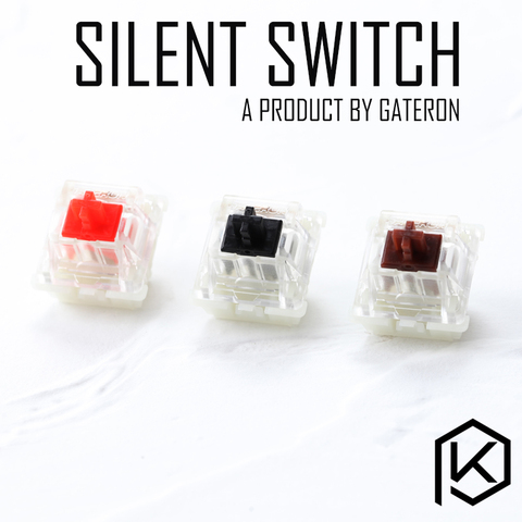 gateron silent switch 3pin 5pin red black brown for custom mechnical keyboard xd64 xd60 eepw84 gh60 tada68 xd96 87 ansi 104 ► Photo 1/6