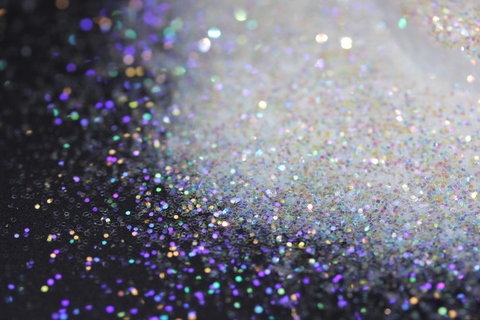 Ultra Fine Colorful Spark - Solvent Resistant White Iridescent Glitter -  - 015 Size, 0.5 mm ► Photo 1/6