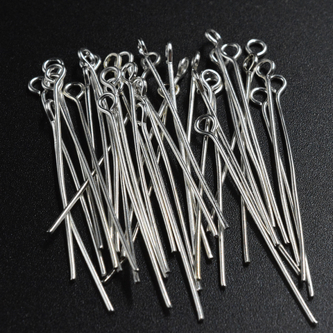 300pcs  Gold Brown silver color Antique Bronze Rhodium Color Eye Head Pins  22mm Eye Pins Findings for Diy Jewelry Making Jew ► Photo 1/6