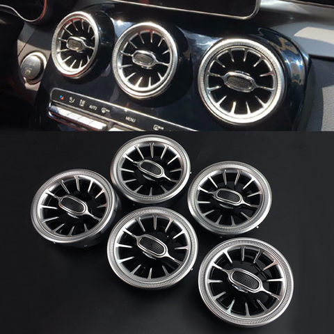 Replace 5pcs/1Set Car interior Front Dashboard Fresh Air Vent purifier For Mercedes W205 C & GLC 2015 2016 2017 2022 ► Photo 1/6