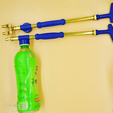 Single Head/ Double Heads Bottle Interface Garden Trolley Gun Sprayer Adjustable Nozzle Water Pressure Atomization Sprayer ► Photo 1/6