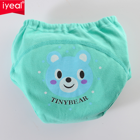 IYEAL High Quality Baby Diapers Reusable Nappies Cloth Diaper Toddler Girls Boys Waterproof Cotton Potty Training Pants 8PCS/Lot ► Photo 1/6