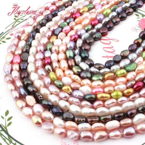 4-6x5-8mm Freshwater Pearl Freeform Shape Loose Beads Natural Stone Beads For DIY Necklace Bracelet Jewelry Making Strand 15
