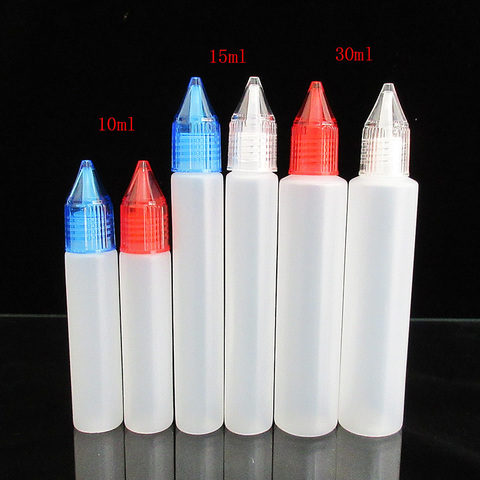 10pcs PE Squeeze Dropper Bottle 10ML 15ML 30ML Pen shape Unicorn E Liquid Bottle,Screw cap,E Juice Bottle ► Photo 1/5