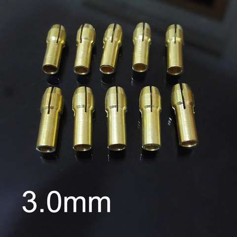 20PCS 3.0mm Mini Drill Brass Collet Chuck Adapter Micro Collet Chuck Dremel Rotary Tool DIY Accessories For Woodworking ► Photo 1/1