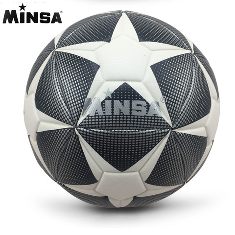 New Brand MINSA High Quality A+++ Standard Soccer Ball PU Soccer Ball Training Balls Football Official Size 5 and Size 4 bal ► Photo 1/1