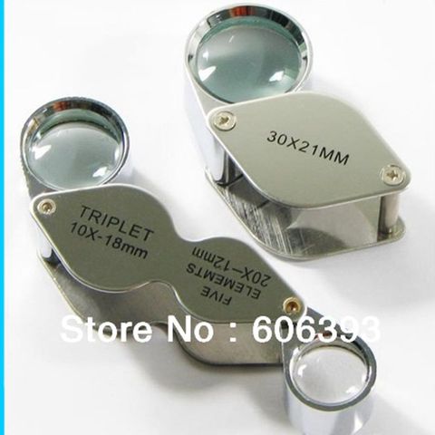 30X+20X&10X Triplet Magnifier Jeweler Jewelry Eye Loupe ► Photo 1/1