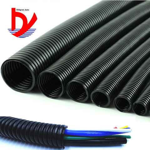 1M Corrugated tube auto car corrugated tube pipe insulation wire harness casing corrugated casing 6.5mm-29mm ► Photo 1/6