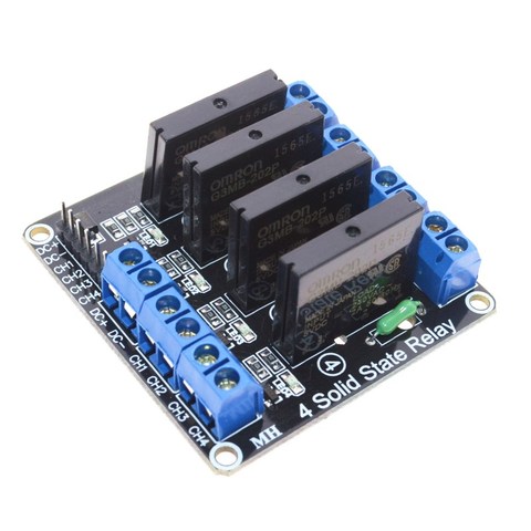 Free Shipping 5V 4 Channel OMRON SSR High Level Solid State Relay Module For Arduino 250V2A ► Photo 1/5