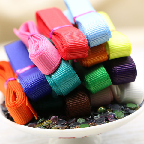 1CM Mixed 12 Plain Colors Rib Belt Ribbon Set For DIY Handmade Jewelry Accessories Decoration ► Photo 1/2
