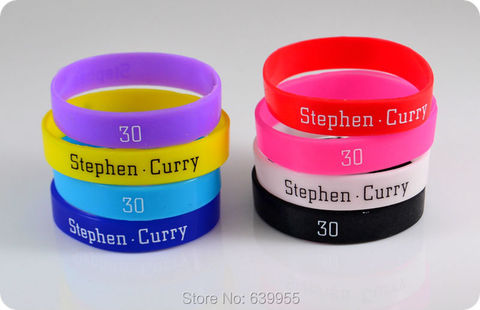 10x Stephen Curry #30 Basketball MVP Superstar wristband silicone bracelet Fashion Sport jewelry ► Photo 1/1