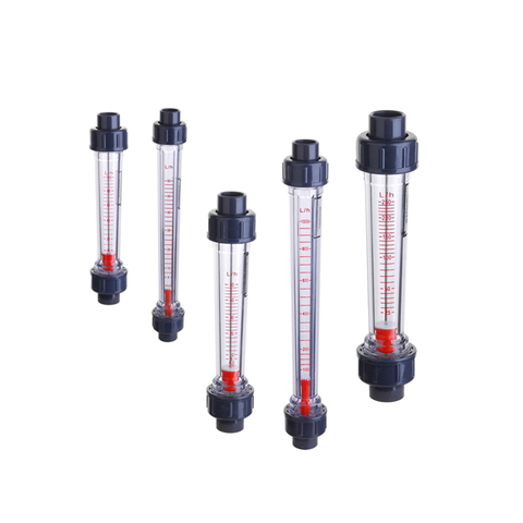 Plastic Liquid Flowmeter Water Flow Meter Piping Type 20mm Socket Rotameter LZS-15 5-50LPH 2-20LPH 10-100LPH 60-600LPH 80-800LPH ► Photo 1/1