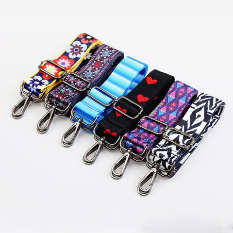 Rainbow Adjustable Obag Straps Nylon Colored Belt Bag Strap Hanger Handbag Accessories for Women Decorative Obag Handle Ornament ► Photo 1/6