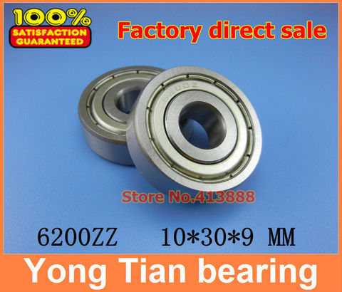 (1pcs) Miniature deep groove ball bearing 6200ZZ 6200-2RS S6200ZZ S6200-2RS  10*30*9 mm ► Photo 1/1