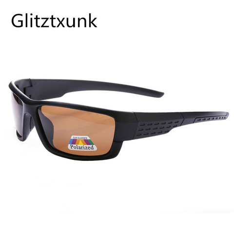 Glitztxunk Polarized Sunglasses Men UV400 Brand Designer Sun Glasses Square Coating Black Fishing Driving Eyewear Goggle Oculos ► Photo 1/6