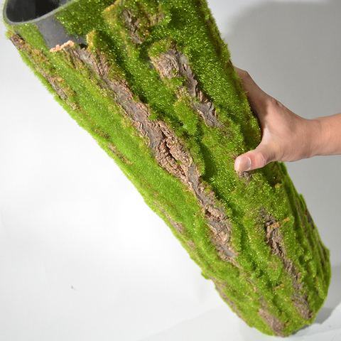 Simulation Dried Pine Tree Bark Artificial Moss Fake Vine Plant Flowers Indoor Water Pillar Cover Wrap DIY Green Wall Decoration ► Photo 1/6