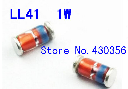 Free shipping  50pcs   ZM4742A   1W  12V  LL41  12V  Zener diode ► Photo 1/1