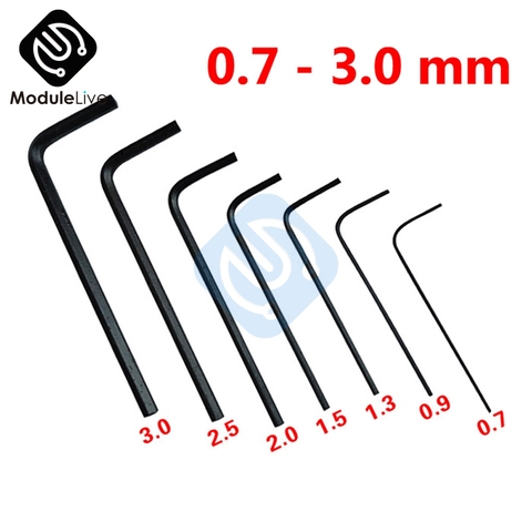 7PCS 0.7~3mm Mini Hexagon Hex Allen Key Set Wrench Screwdriver Kit Alloy Steel ► Photo 1/6