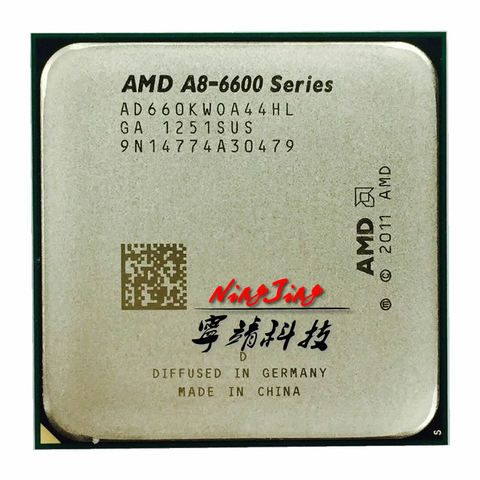 AMD A8-Series A8 6600K  A8 6600 3.9GHz Quad-Core CPU Processor AD660KWOA44HL Socket FM2 ► Photo 1/1