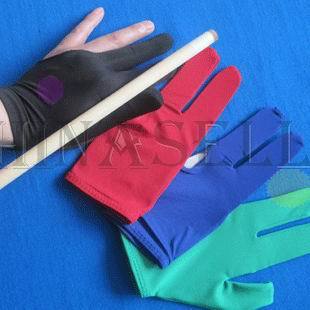 8 balls 9balls gloves new high elasticity snooker pool billiards cue gloves billiard three finger glove ► Photo 1/6