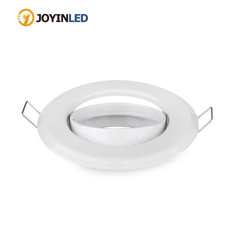 Factory Round White Zinc Alloy Ceiling Light Frames Led Recessed Ceiling Downlight Fixtures Ceiling Light Fittings GU10 MR16 ► Photo 1/6
