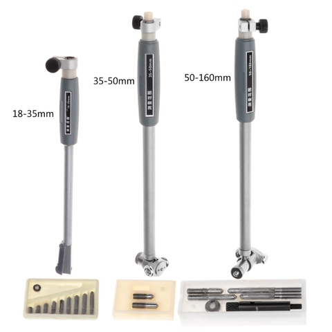 10-18-35-50-160 Inner Diameter Gauge Measuring Rod + Probe 10mm 0.01 indicator Accessories Inner Diameter Gauge Measurement Tool ► Photo 1/6