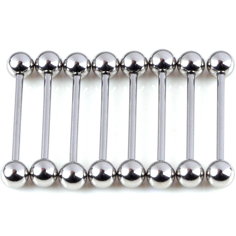 20pcs Wholesale Body Jewelry Lots Stainless Steel Tongue Lip Eyebrow Rings Nose Barbell Belly Button Stud Piercing ► Photo 1/6