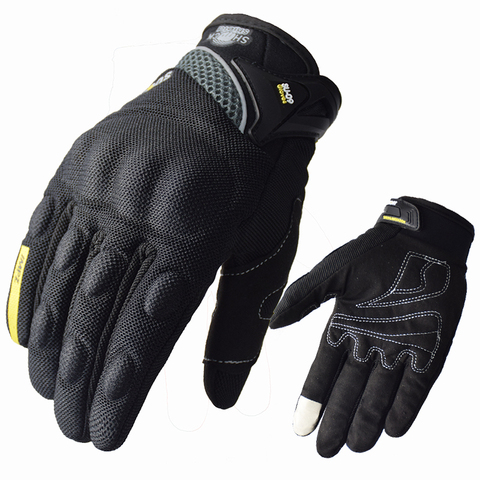 SUOMY Motorcycle riding gloves motorcycle gloves Full finger motocross motorbike gloves luvas da moto Touch Screen Black M-XXL ► Photo 1/6