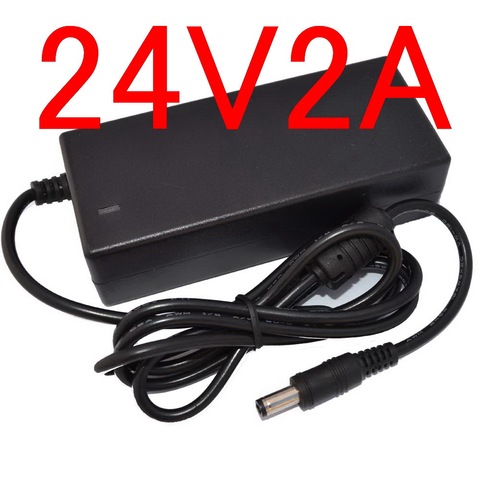 1pcs high quality 24V 2A 24V 2.5A 24V 3A  AC 100V-240V Converter Adapter Power Supply  DC 5.5mm x 2.1-2.5mm Charger ► Photo 1/5